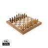 FSC® wooden folding chess set - Wooden game at wholesale prices