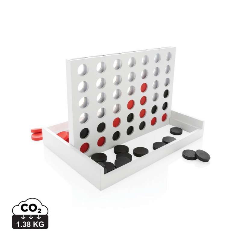 Houten 4-op-een-rij Spel 24x17 cm - Houten spel tegen groothandelsprijzen