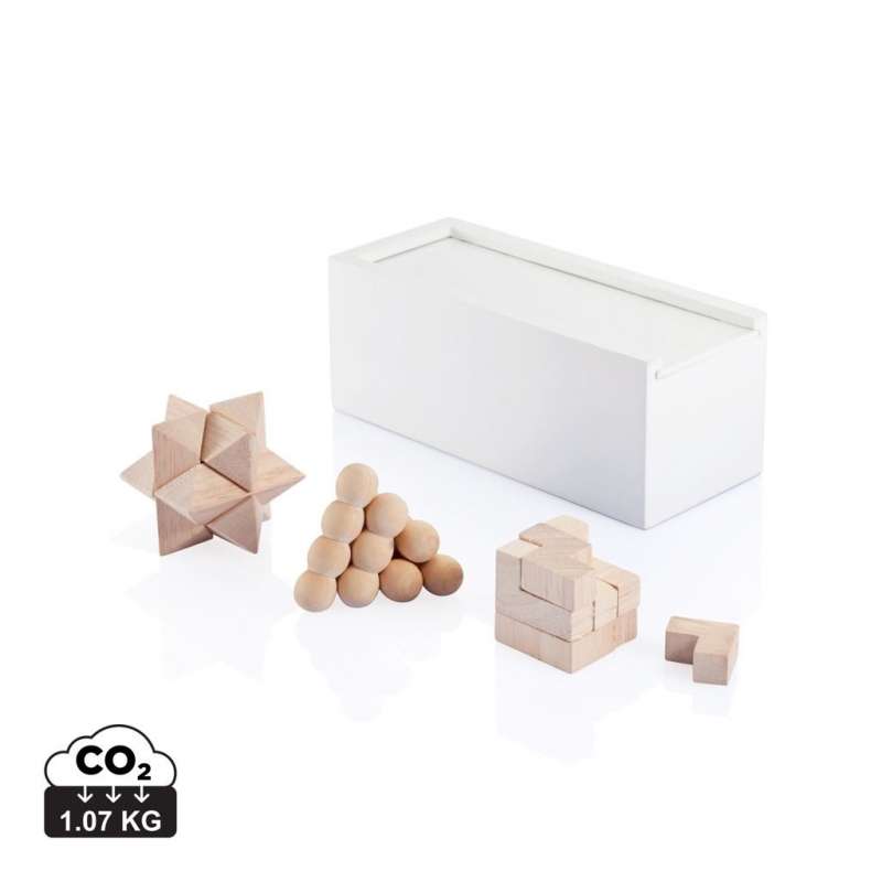 Casse tête chinois 3 pièces FSC® à prix grossiste - Jeu en bois à prix de gros