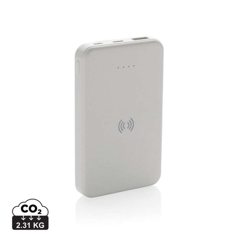 5000mAh Genopladelig Powerbank i Genbrugsplastik - Genanvendeligt tilbehør til engrospris