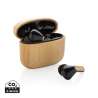 Recycled Plastic and Bamboo TWS Earbuds - Recyclable accessory at wholesale prices Recycled Plastic and Bamboo TWS Earbuds - Recyclable accessory at wholesale prices