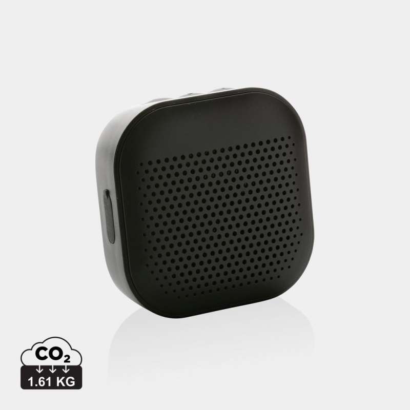 Enceinte 3W en plastique recyclé RCS Soundbox à prix de gros - Haut-parleur à prix grossiste