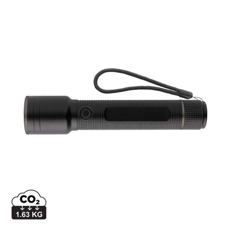 Wiederaufladbare 10W Aluminium Taschenlampe 15,7 cm zu Großhandelspreisen - USB-Lampe zu Großhandelspreisen