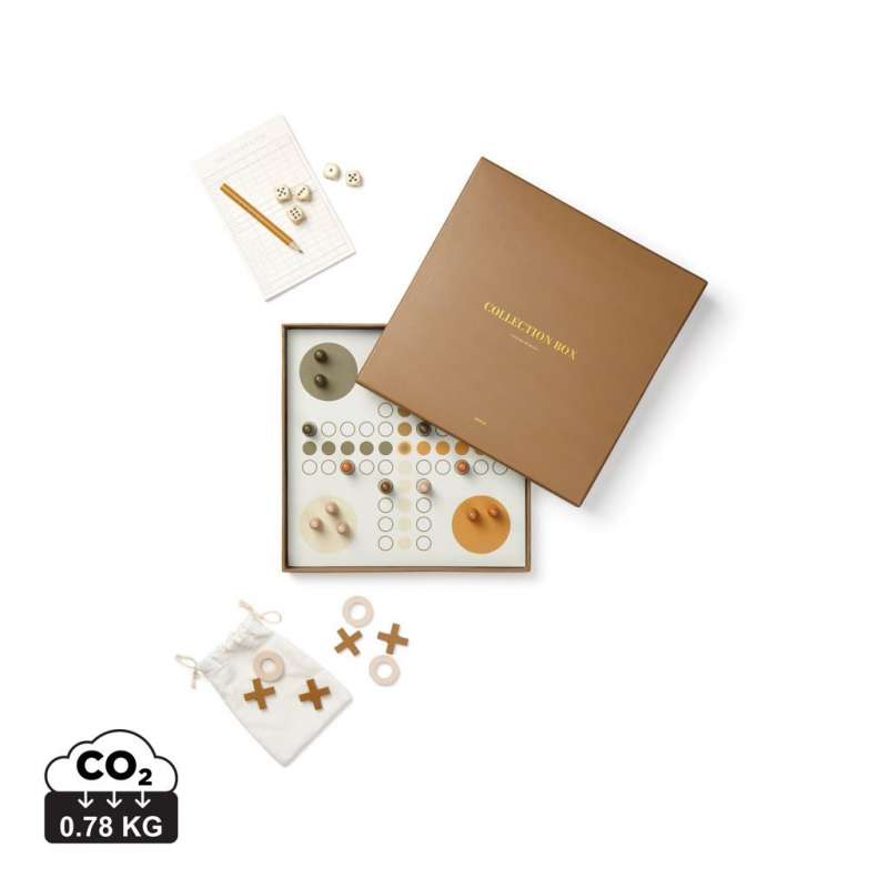 Spielebox 3 in 1, 24 x 24 cm - Spiele-Set zu Großhandelspreisen