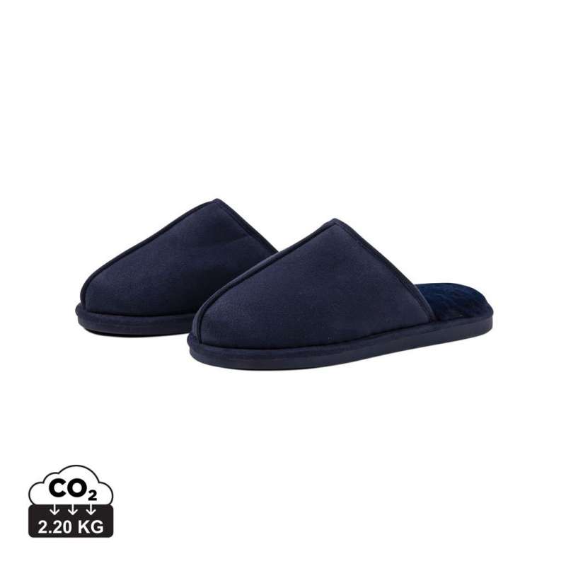 Flauschige Pantoffeln aus Kunstsuede, Größe L/XL - Schlappen zu Großhandelspreisen