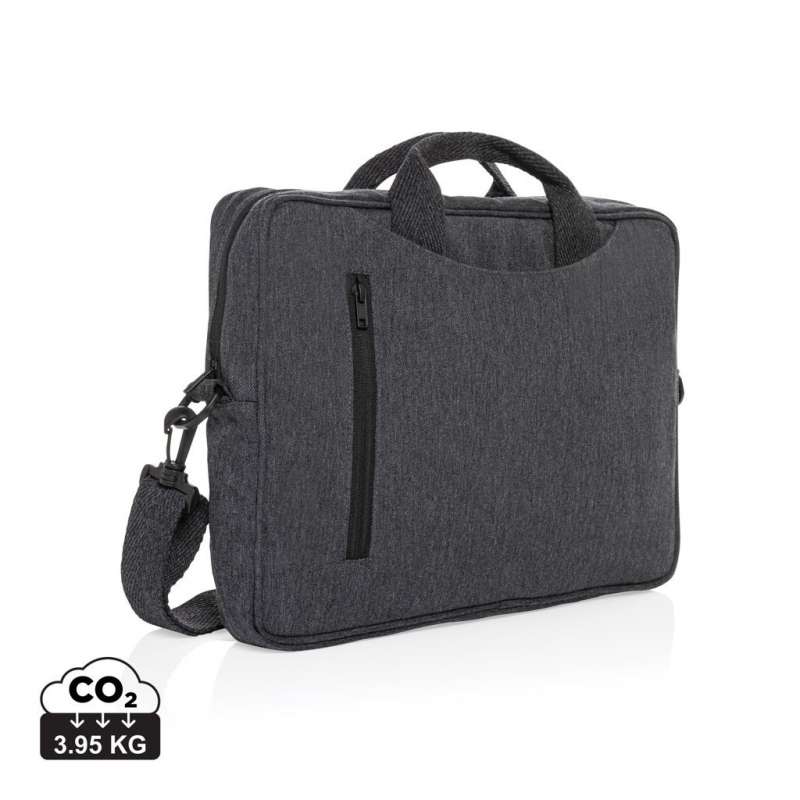 15,4'' Laptoptasche aus recyceltem Baumwollstoff - Recycelbares Zubehör zu Großhandelspreisen