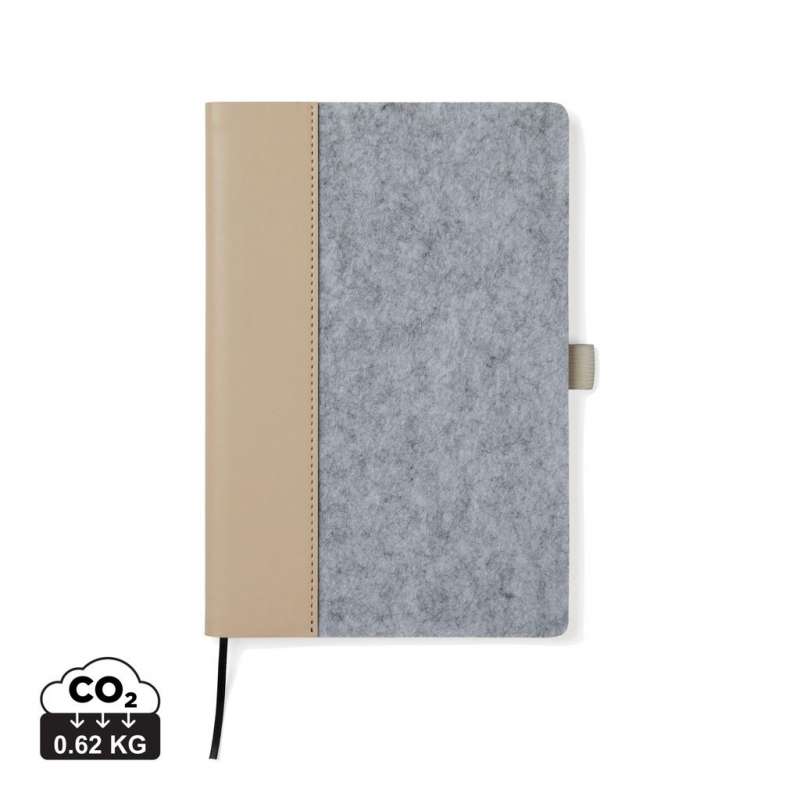 A5 Notitieboek van Gerecycled Vilt - Recycleerbaar accessoire tegen groothandelsprijzen