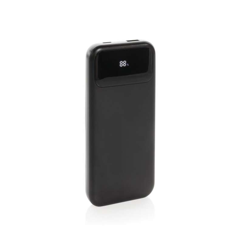 Powerbank 10.000mAh in plastica riciclata con cavi integrati a prezzi all'ingrosso - Powerbank / batteria esterna a prezzi all'ingrosso