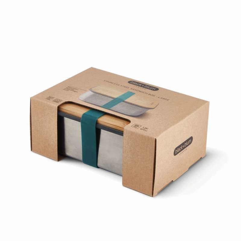 Caja grande de acero inoxidable para sándwiches - Bento a precios de mayorista