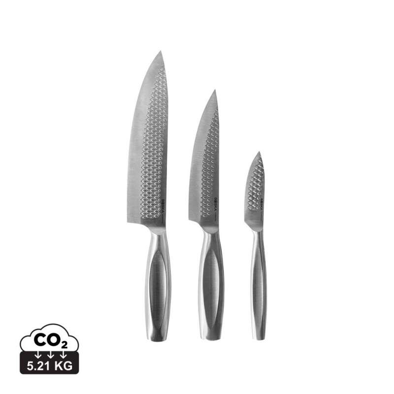 3-Piece Stainless Steel Kitchen Knife Set - Chef knife at wholesale prices