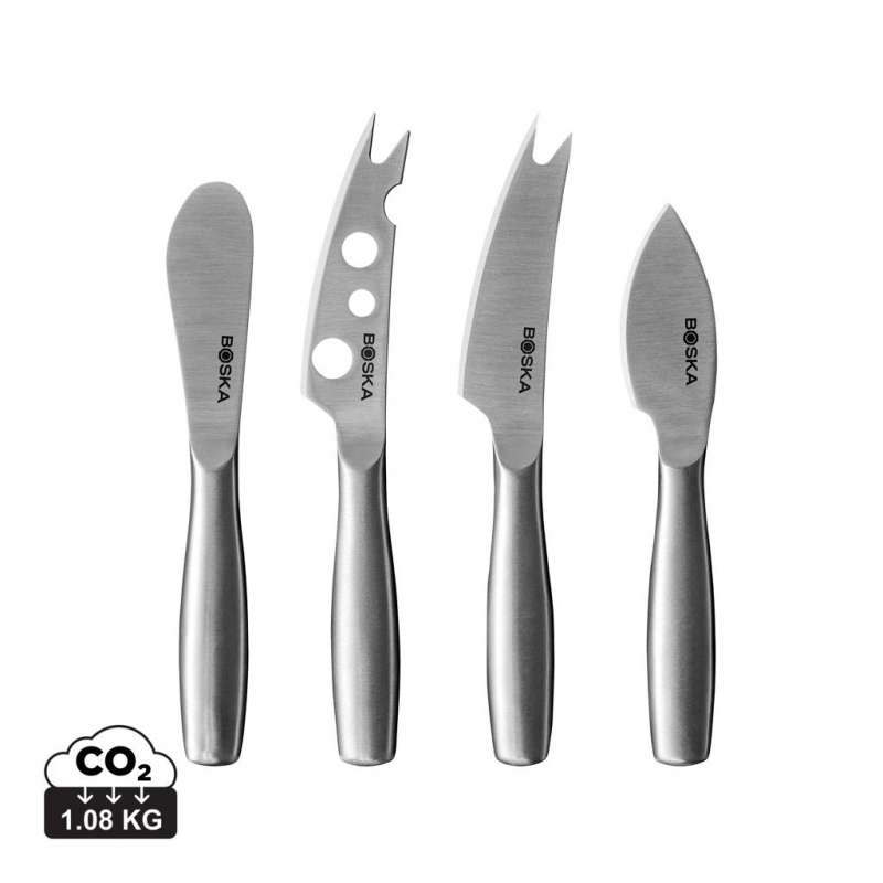 Mini Käsemesser Set aus Edelstahl, 4-tlg. - Käseplatte zu Großhandelspreisen