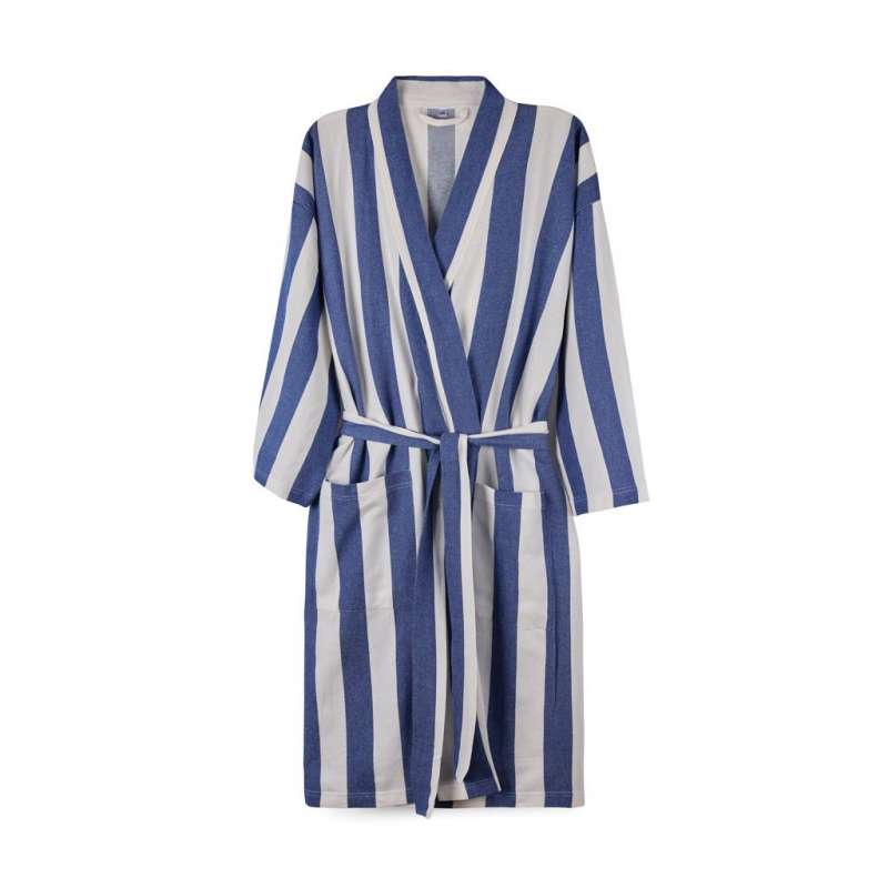 ghtweight Striped Hammam Robe S/M, GRS Certified - Dressing gown at wholesale prices