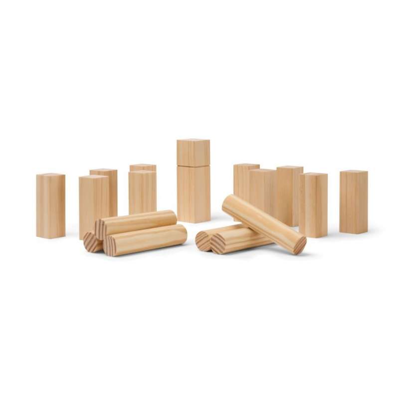 Mini Kubb Spielset aus FSC®-Kiefernholz - Kubb-Spiel zu Großhandelspreisen