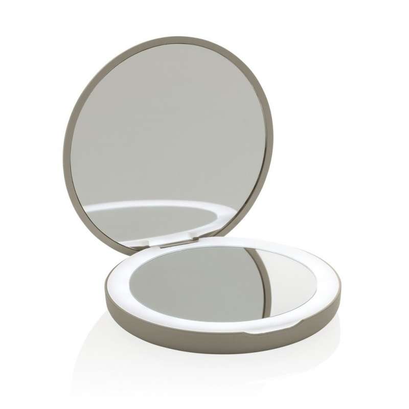 Compact LED Makeup Mirror with Rechargeable Battery - Pocket mirror at wholesale prices