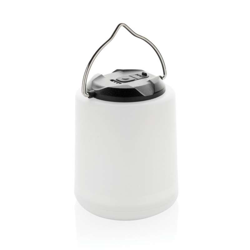 Lampe de table rechargeable en plastique recyclé RCS Limio à prix de gros - Lampe de camping à prix grossiste