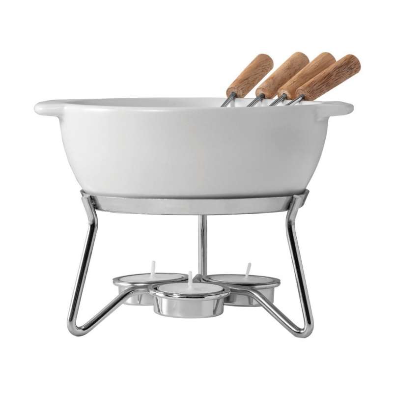 Set fondue ceramica 750 ml per 4 persone - apparecchio per fonduta a prezzi all'ingrosso