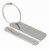 Robust metal bagageetiket 8x4,1 cm - Bagageetiket til engrospris Robust metal bagageetiket 8x4,1 cm - Bagageetiket til engrospris