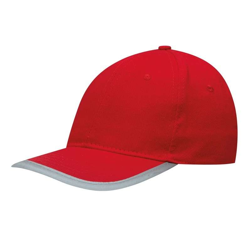 Gorras 6 segmentos con bandas reflectantes - Gorra a precios de mayorista