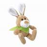 Peluche lièvre 18 cm con foulard verde - Peluche a prezzi all'ingrosso