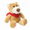 Zachte 18 cm teddybeer met rode sjaal - Knuffel tegen groothandelsprijzen