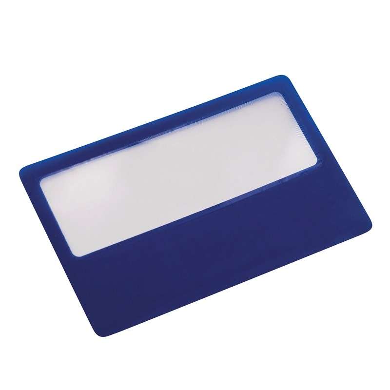 Lupa de plástico 3x, tamaño tarjeta crédito a precios de mayorista - Lupa a precios de mayorista