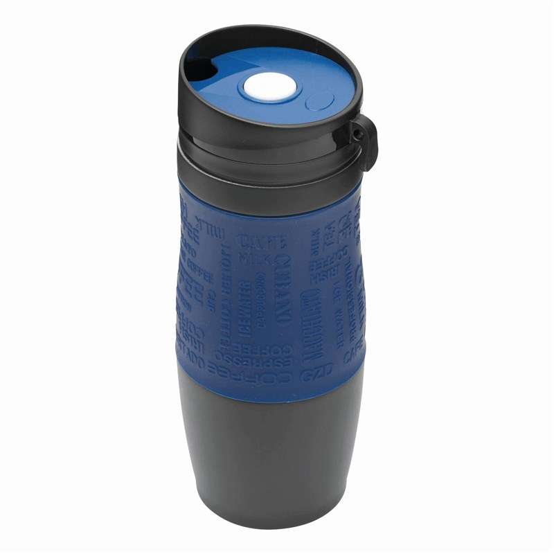 Isothermische mok 380 ml met silicone handgreep tegen groothandelsprijzen - Reismok tegen groothandelsprijzen