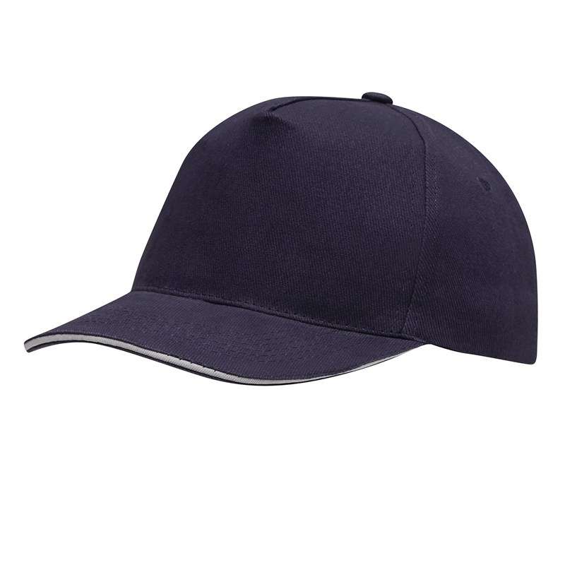 Gorra 5 paneles ajustable de algodón - Gorra a precios de mayorista