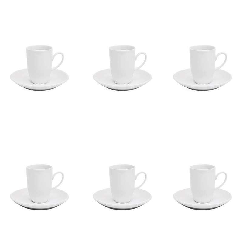 Set van 6 porseleinen espressokopjes tegen groothandelsprijzen - koffiekop tegen groothandelsprijzen