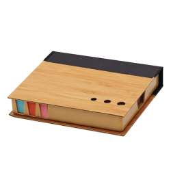 Bamboo Memo Box with...