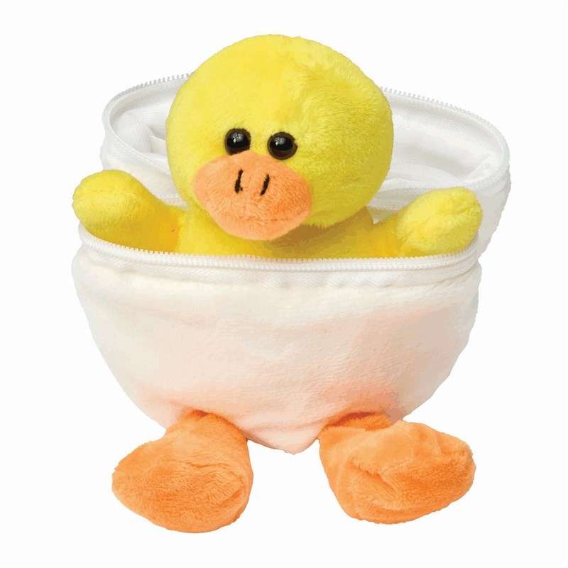 Plüsch-Entenfigur 19 cm in Polyester - Plüschspielzeug zu Großhandelspreisen