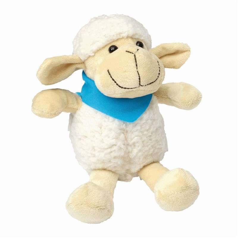 Peluche de oveja 18 cm con bufanda - Peluche a precios de mayorista