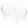 Transparante dubbele wand glazen set van 2 - Glas tegen groothandelsprijzen