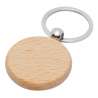 Runder Holz-Schlüsselanhänger 7,5 x 3,9 cm - Schlüsselanhänger zu Großhandelspreisen