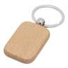 Llavero rectangular de madera grande 8x3,2 cm - Llavero a precios de mayorista