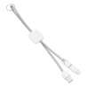 Ladegerät-Kabel mit 3 Anschlüssen, 50 cm - Telefonzubehör zu Großhandelspreisen Ladegerät-Kabel mit 3 Anschlüssen, 50 cm - Telefonzubehör zu Großhandelspreisen