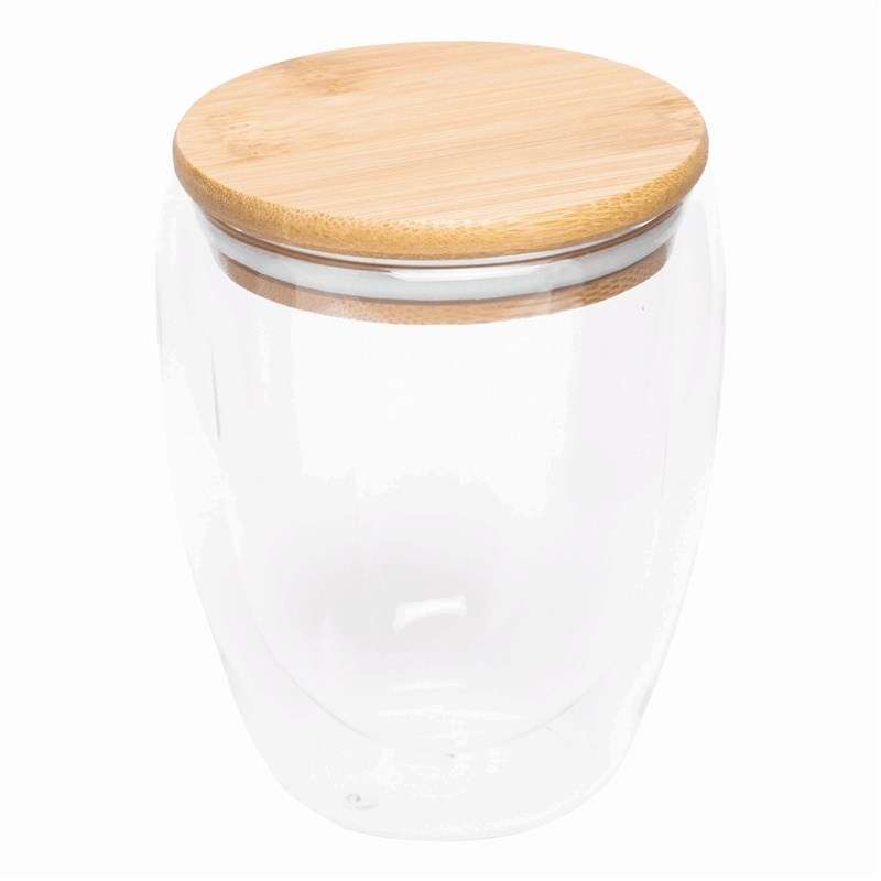 Bicchiere in Vetro Bamboo, 350 ml - Prodotto in legno a prezzi all'ingrosso