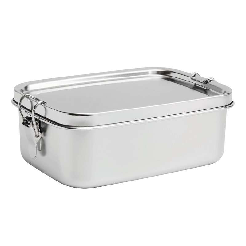 Edelstahl Lunchbox 1100 ml, 18,2 x 13 cm - Bento zu Großhandelspreisen