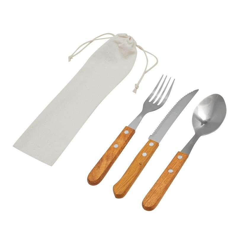 Juego de cubiertos ecológicos en bolsa 7x25 cm - Cubierto a precios de mayorista