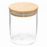 Glas opbevaringskrukker 450 ml med bambuslåg - Glasbeholder til engrospris