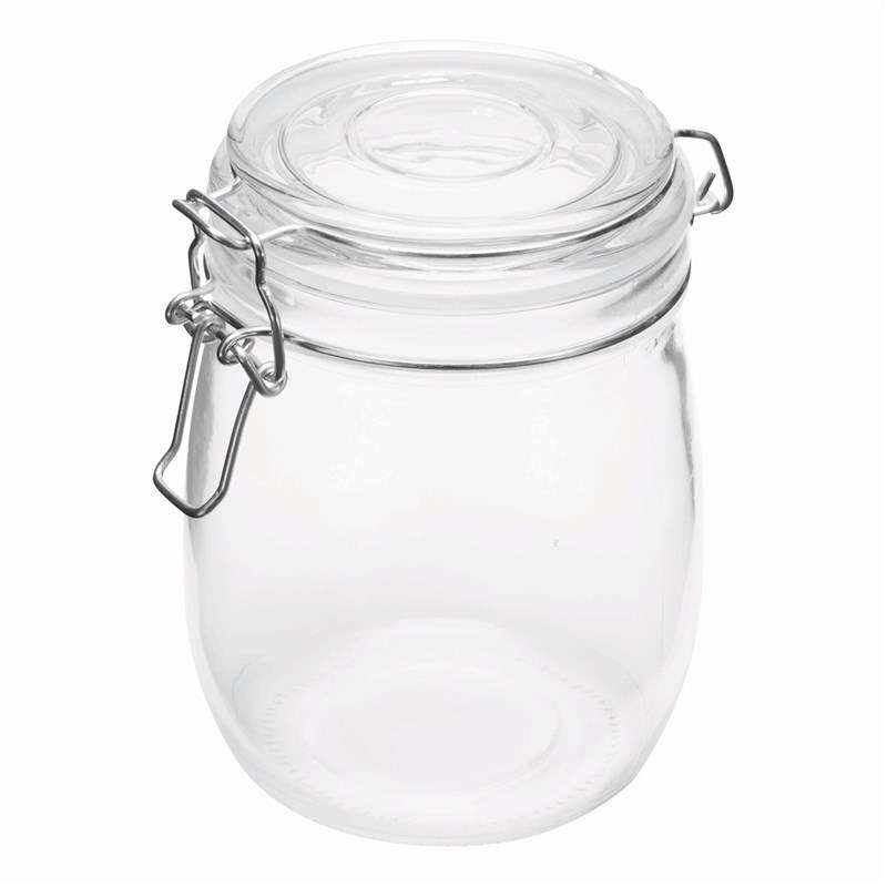 Tarro de conservación de 750 ml con clip - Caja de galletas a precios de mayorista