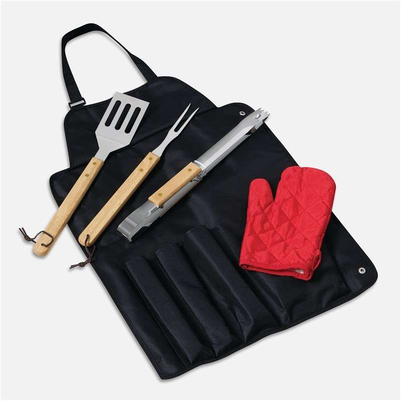 Tablier avec couverts de barbecue GREAT BBQ à prix de gros - Tablier à prix grossiste