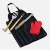 Barbecue schort met gereedschap 43,5x60,5 cm - Barbecue-accessoire tegen groothandelsprijzen