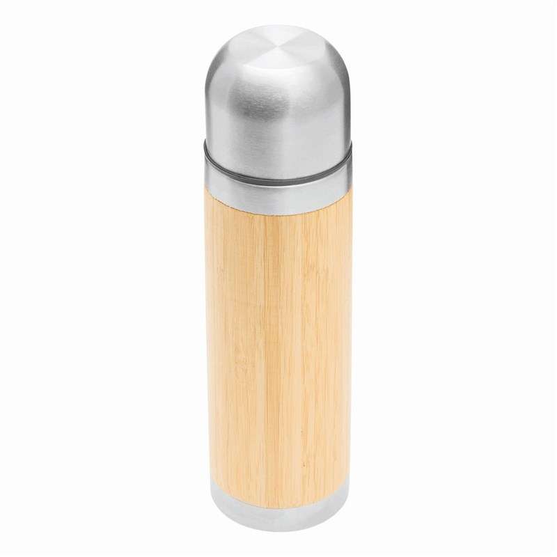 Bouteille double paroi BAMBOO SPACE - Bouteille isotherme à prix de gros