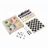 Juego de mesa 3 en 1 madera 12cm - Cofre de juegos a precios de mayorista Juego de mesa 3 en 1 madera 12cm - Cofre de juegos a precios de mayorista