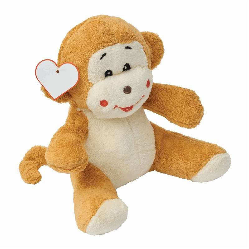 Peluche macaco 25 cm em poliéster - Pelúcia a preço grossista