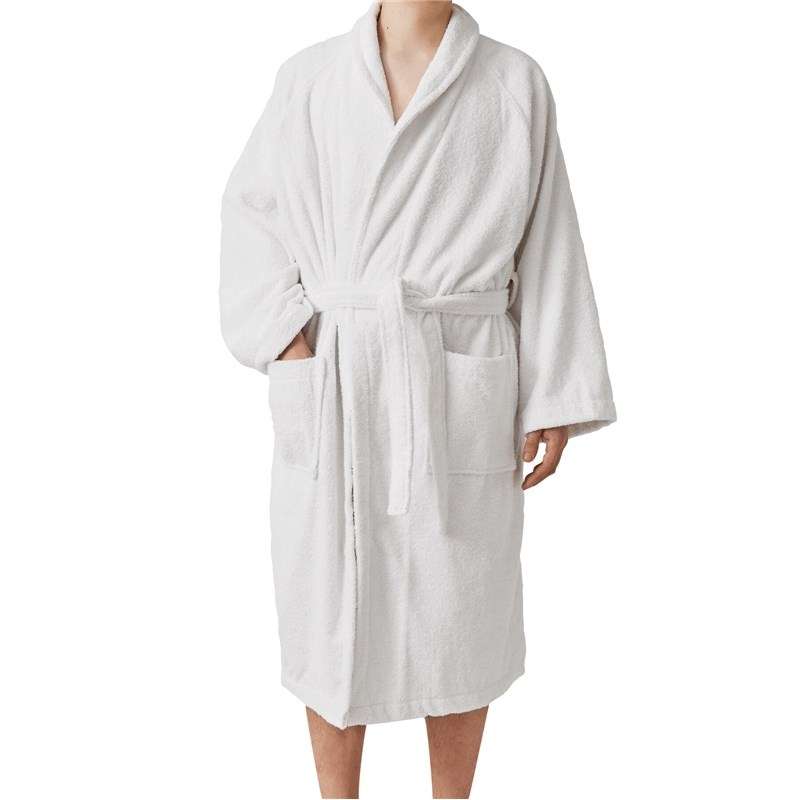 Bata de baño de algodón M/L con capucha - Bata de baño a precios de mayorista