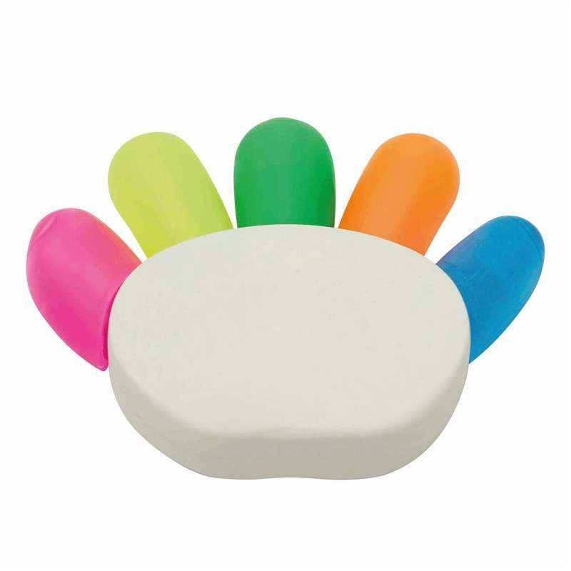 Surligneur 5-farver, 8,7 x 10,8 cm - Marker til engrospris