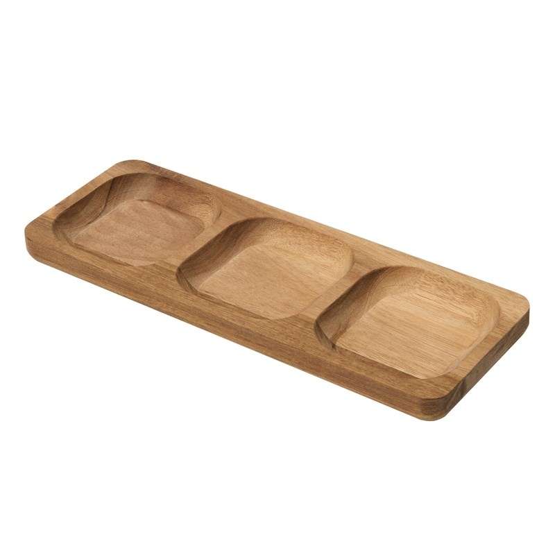 Tabla de servicio de madera acacia 30 cm - Tabla de servicio a precios de mayorista
