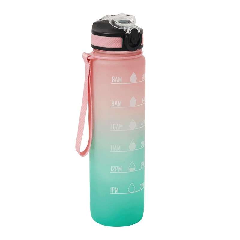 Garrafa de desporto 1L em PETG colorida - Garrafa Desportiva a preço grossista