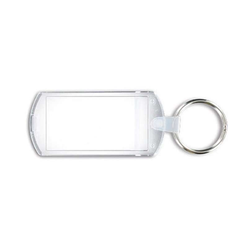 Porta-chaves transparente com etiqueta 25 mm a preço grossista - Chaveiros a preço grossista